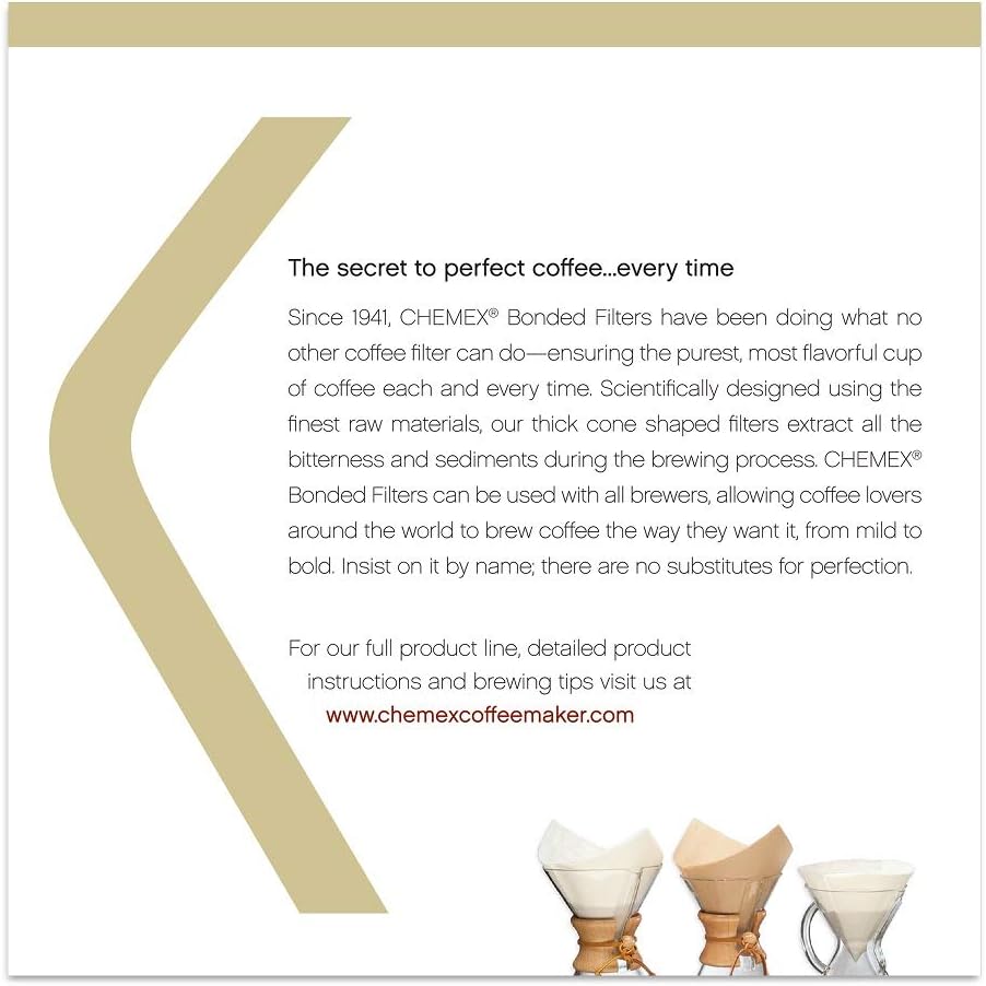 Chemex Bonded Filter - Natural Square - 100 ct - Exclusive Packaging - Image 5