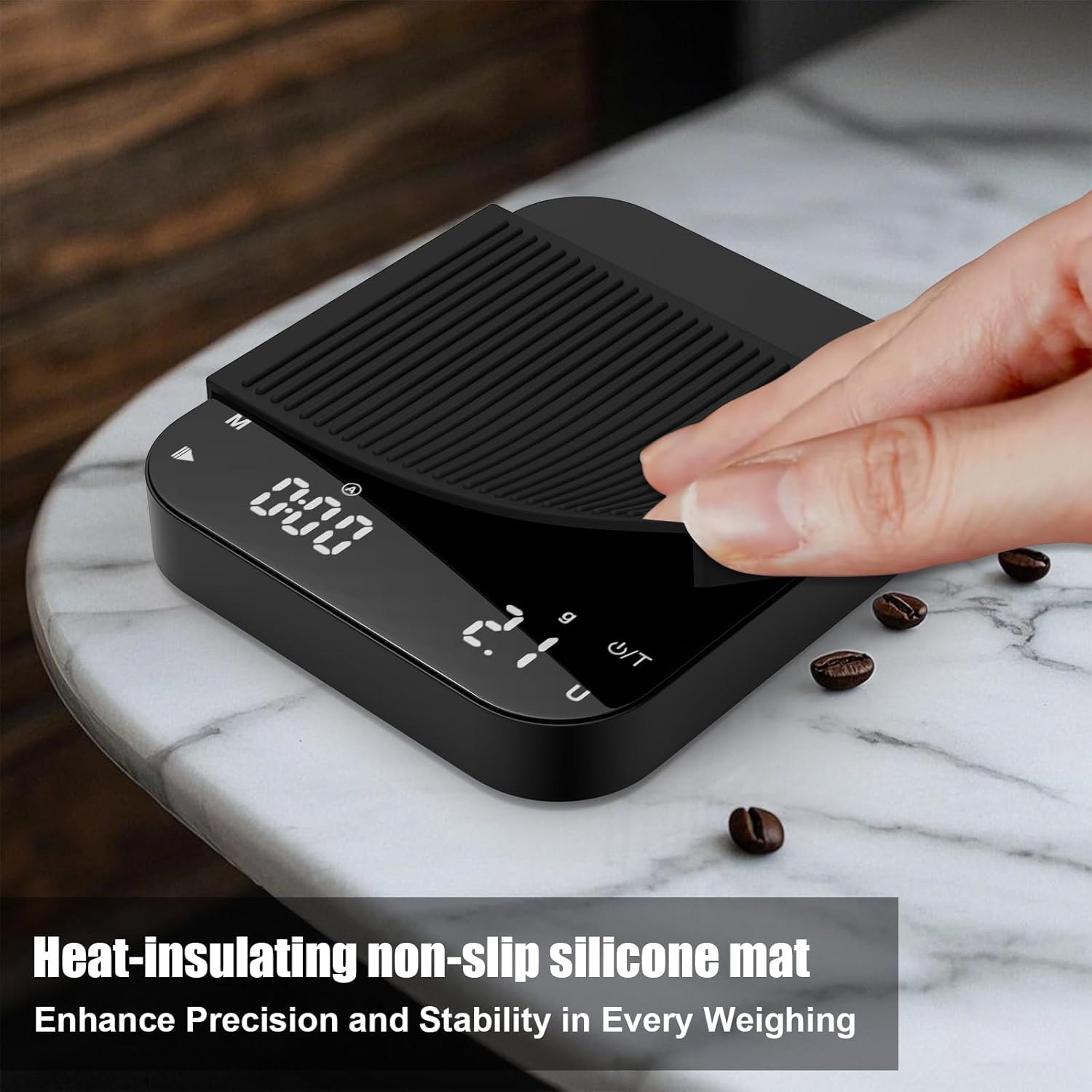 Rechargeable Coffee Scale with Timer, Diyife 3kg/0.1g High Precision Scale, 6 Units, HD LED Display, Long Battery Life, Portable Kitchen Scale for Espresso, French Press, Pour-Over Coffee - Image 7