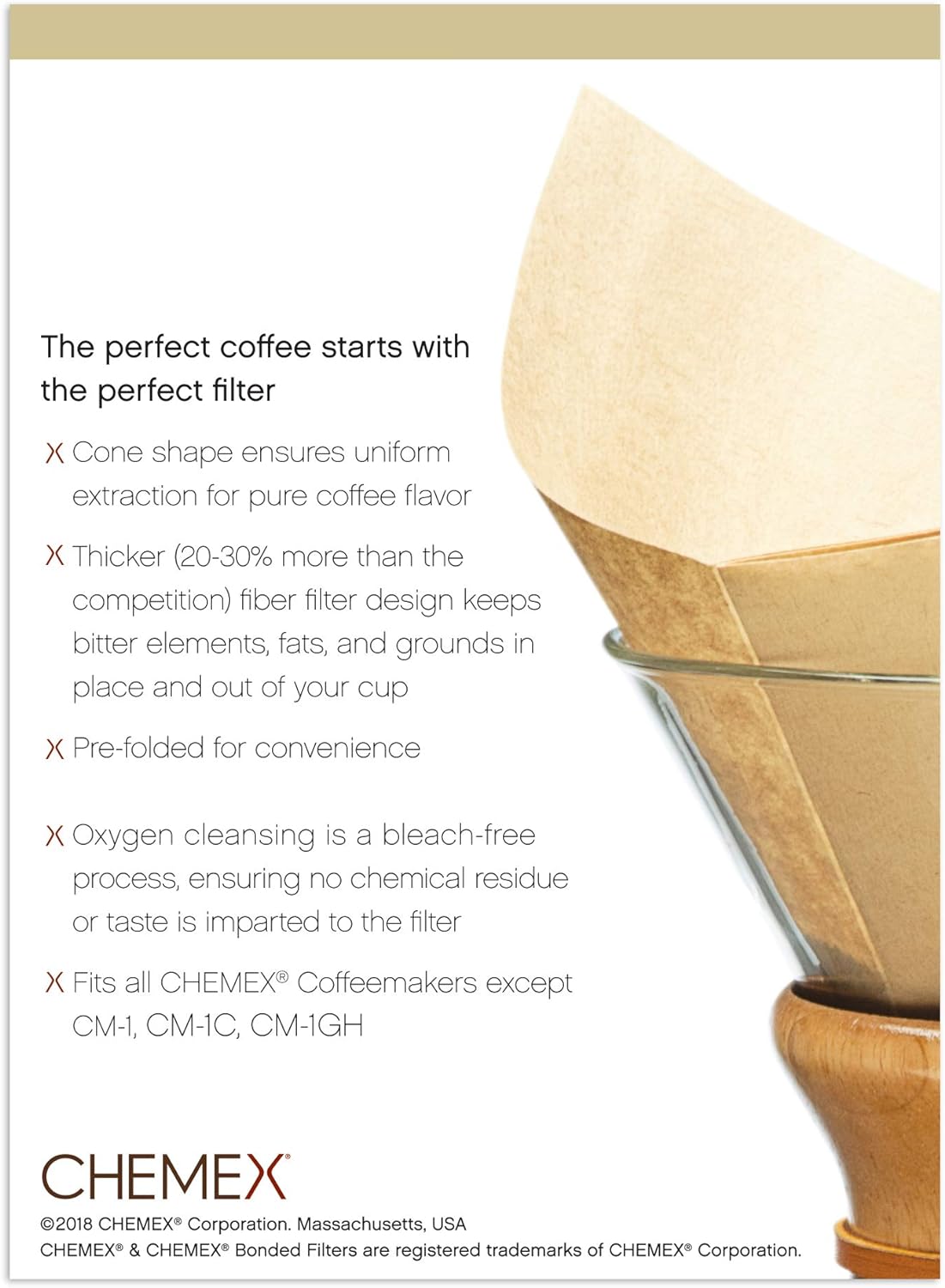 Chemex Bonded Filter - Natural Square - 100 ct - Exclusive Packaging - Image 6
