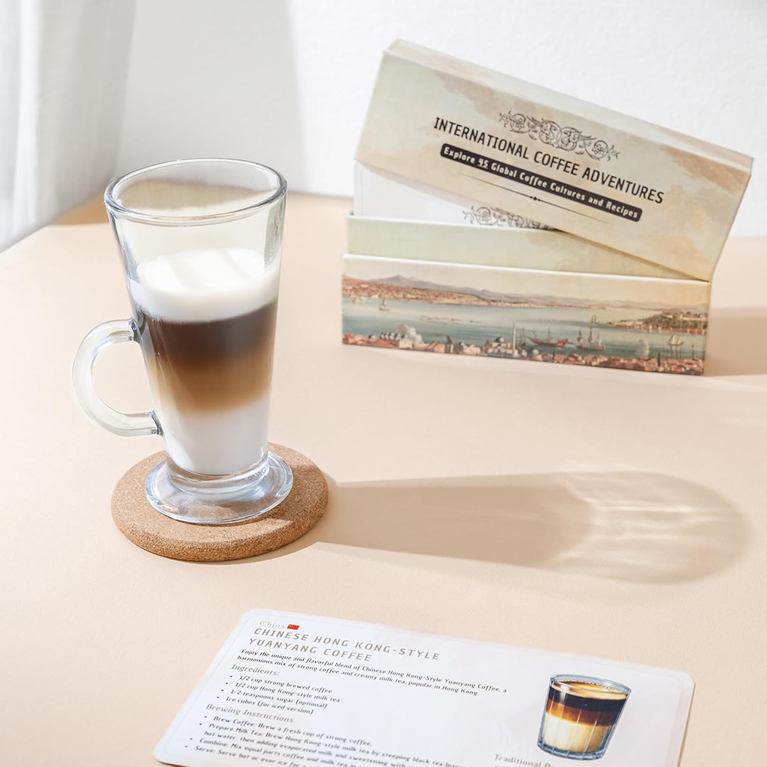 World Coffee Recipe Cards – Explore Authentic Global Coffee Cultures with Step-by-Step Brewing Guides, Perfect for Coffee Lovers, Durable & Compact for Home Baristas and Travelers - Image 4
