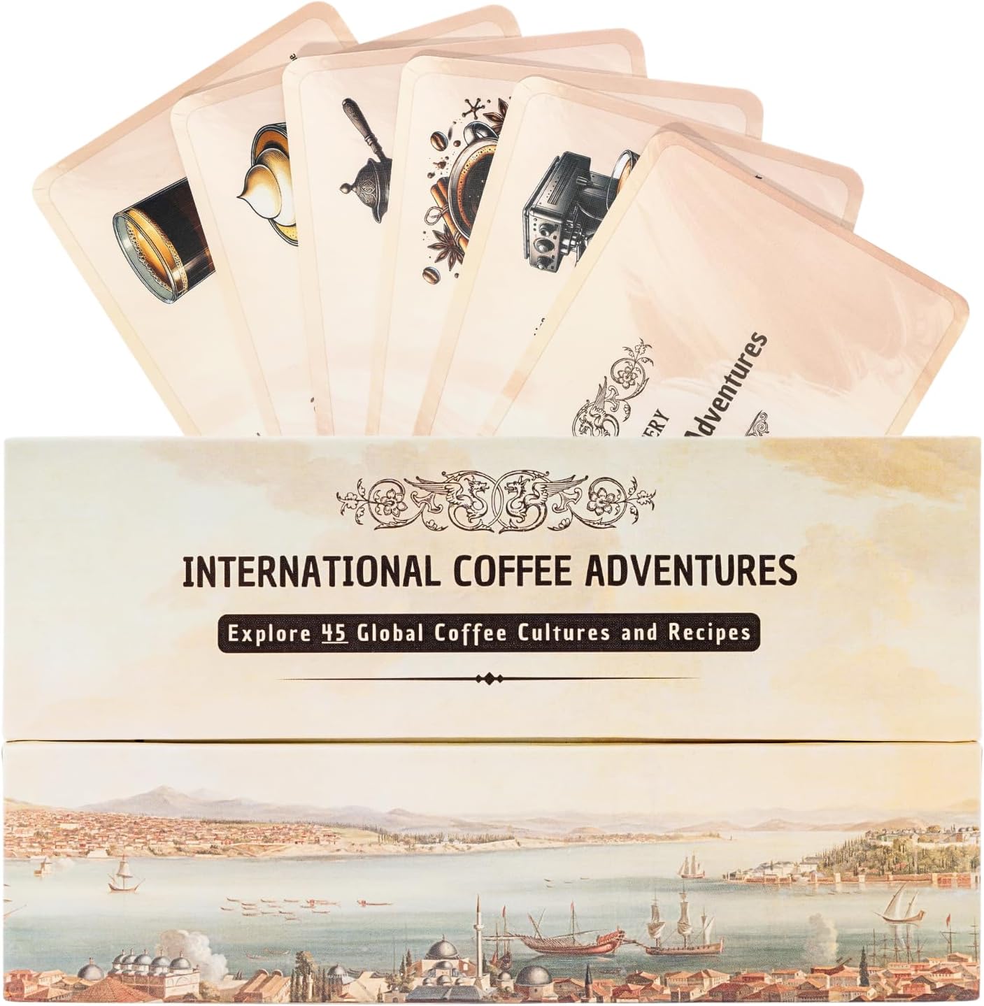 World Coffee Recipe Cards – Explore Authentic Global Coffee Cultures with Step-by-Step Brewing Guides, Perfect for Coffee Lovers, Durable & Compact for Home Baristas and Travelers - Image 2