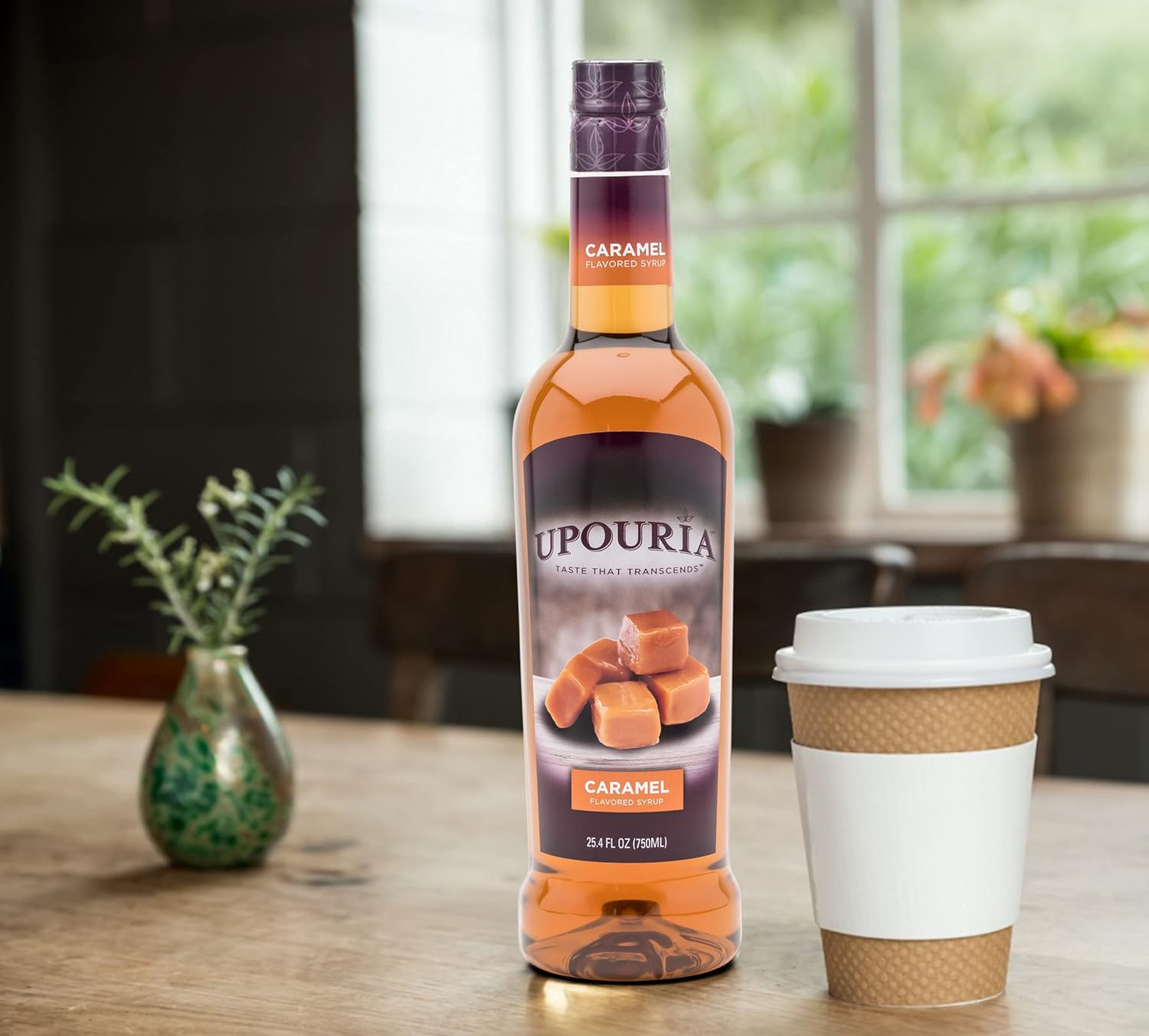 Sunny Sky Upouria Coffee Syrup Variety Pack - French Vanilla, Mocha, and Caramel Flavoring, 100% Vegan, Gluten Free, Kosher, 750 mL Bottle - 3 Coffee Syrup Pumps Included - Image 6