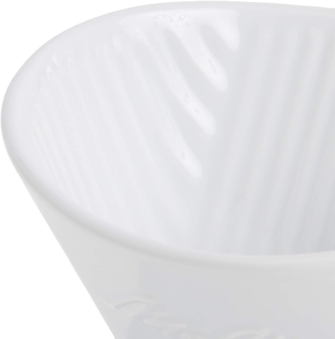 Melitta 1 Cup Porcelain Pour-Over Cone Coffeemaker, Glossy White - Image 9