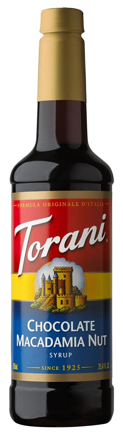 Torani Coffee Syrup, Chocolate Macadamia Nut Flavored Syrup for Drinks, 25.4 Fl Oz - Image 2