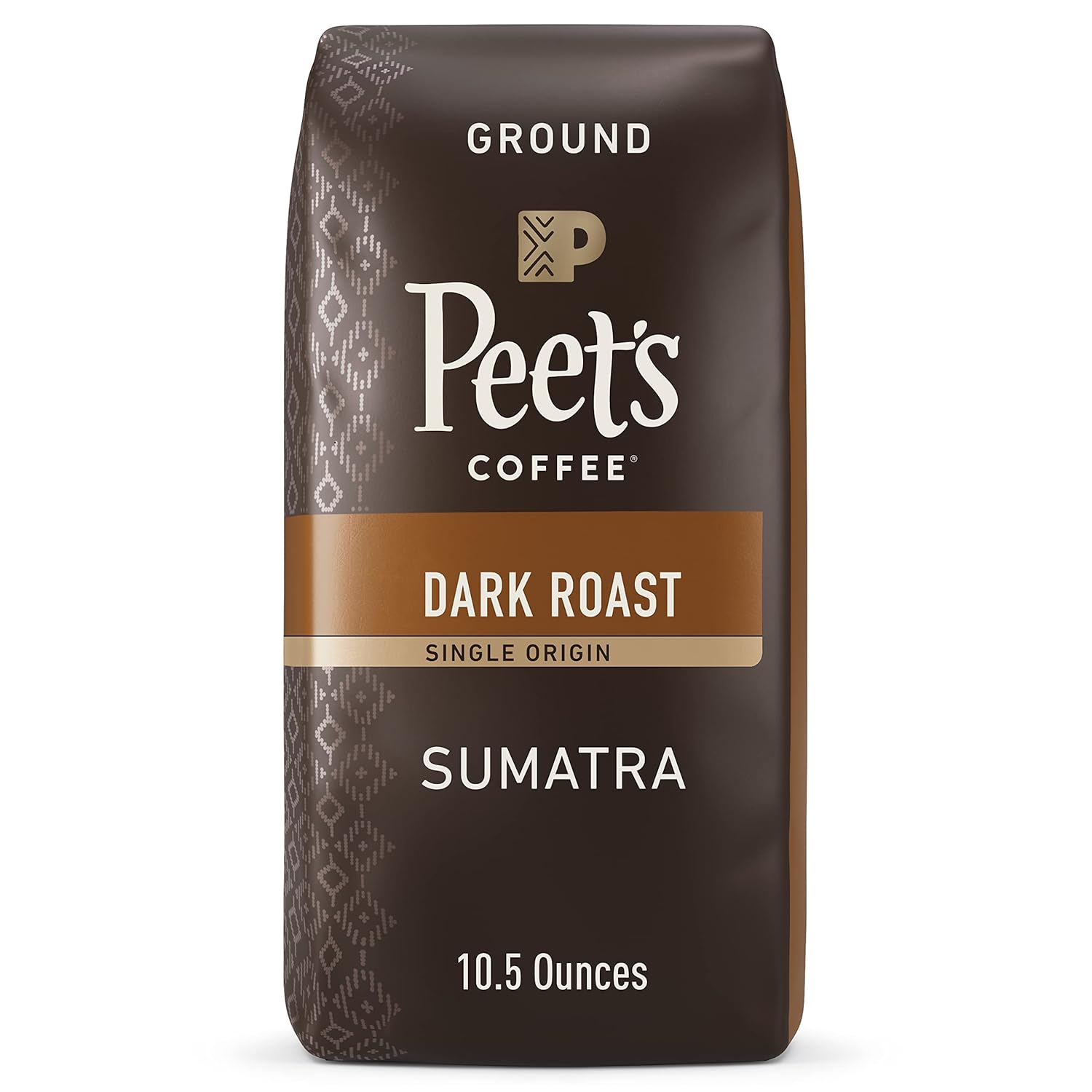 Peet's Coffee, Dark Roast Ground Coffee - Single Origin Sumatra 10.5 Ounce Bag - Image 2