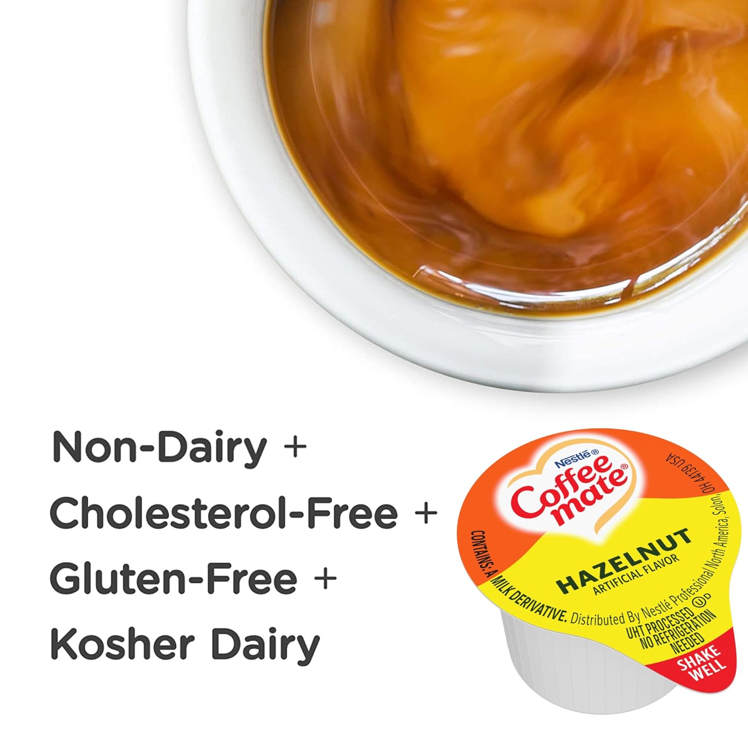 Nestle Coffee mate Liquid Coffee Creamer Singles, Hazelnut, 50 Ct Box - Image 7