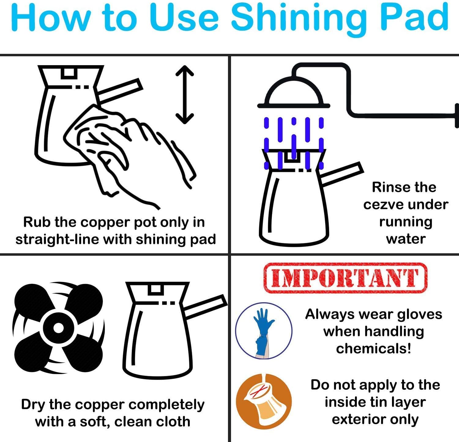 Volarium Turkish Coffee Pot, Greek Arabic Coffee Maker, Hammered Copper Coffee Cezve, Stove Top Coffee Maker (Small) - Image 10