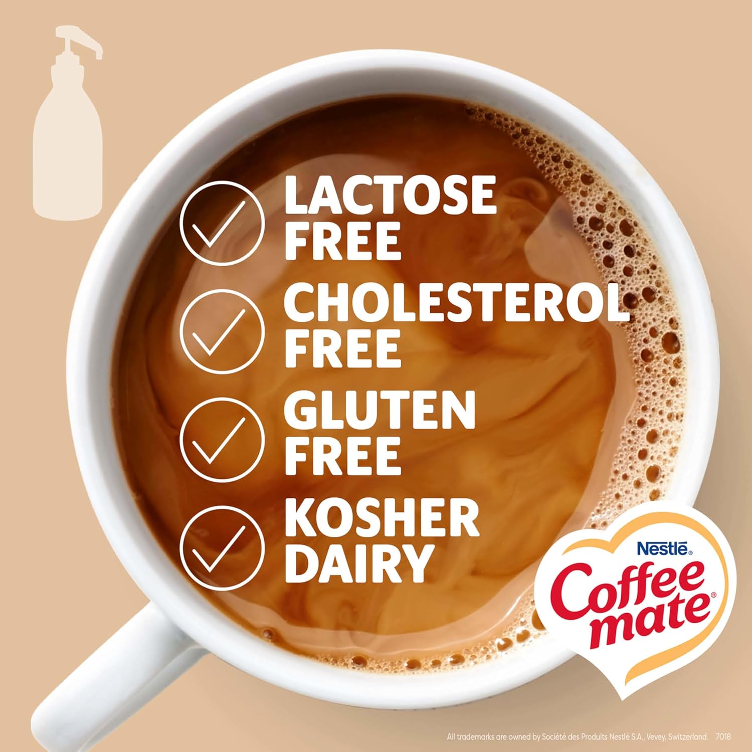 Nestle Coffee mate Coffee Creamer, Sweetened Original, Concentrated Liquid Pump Bottle, Non Dairy, No Refrigeration, 50.7 oz - Image 5