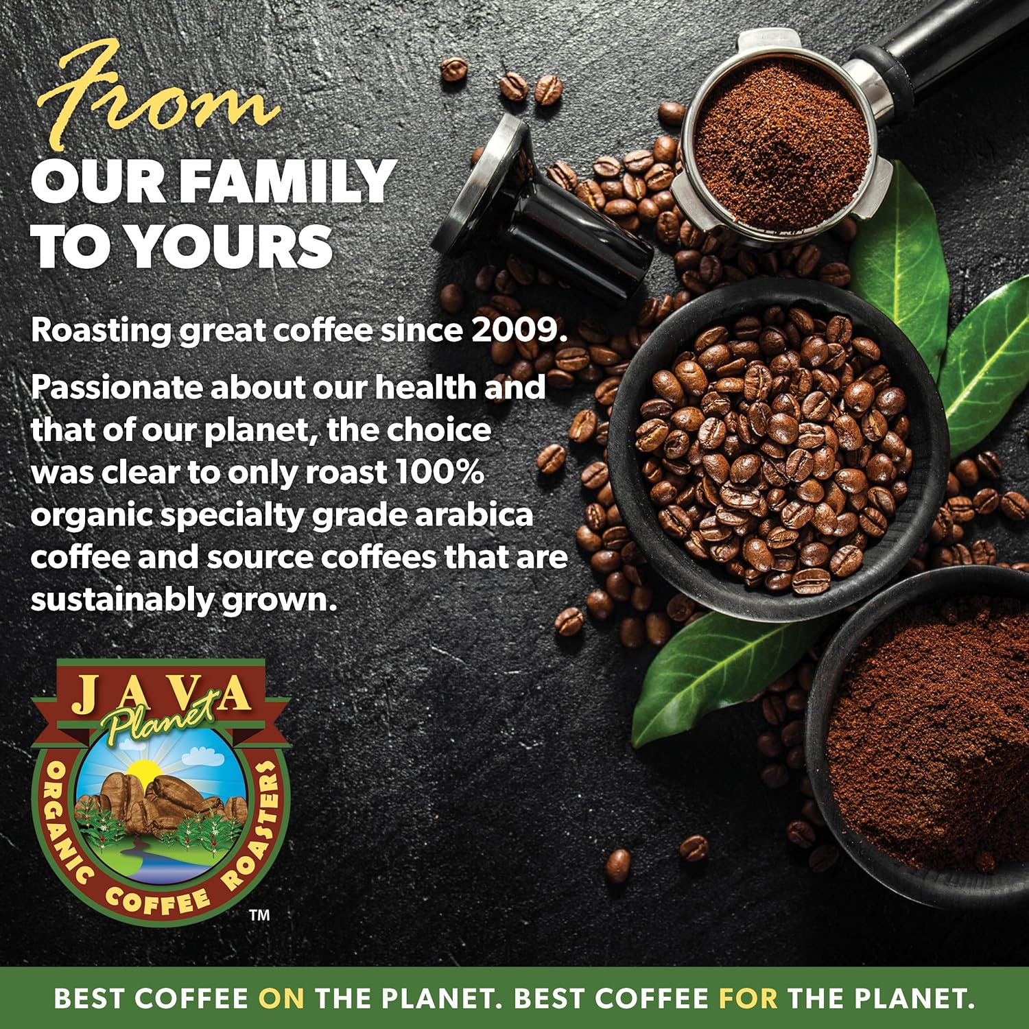 Java Planet Organic, Sumatra Single Origin Dark Roast, Smooth Full Flavored Organic Coffee Beans, Low Acid, Whole Bean Coffee Two 1LB Bags - Image 5